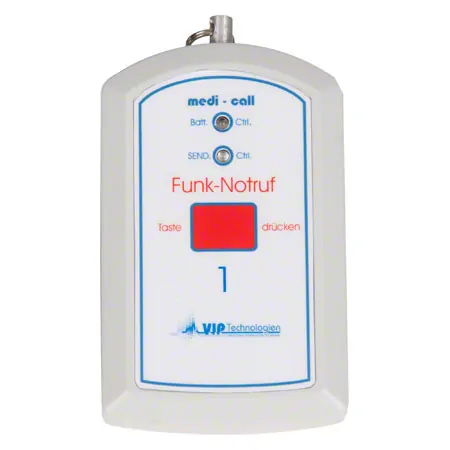 Neck strap transmitter WSN for emergency call system medi-call incl. capes and velcro