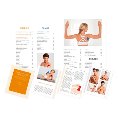 BellaBambi� original trio Fascial Cup-Set, incl. Book Cupping - Die neue Methode zum L�sen der Faszien, 4 pieces