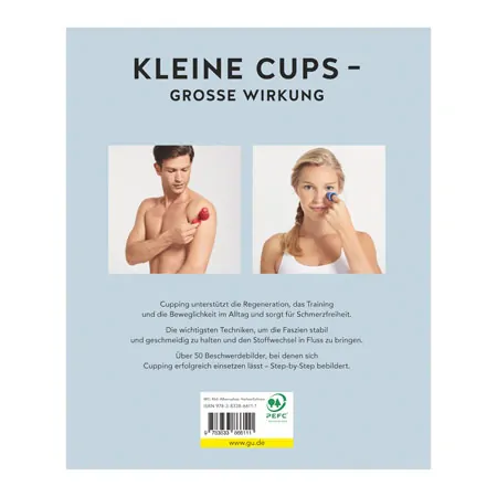 BellaBambi� mini trio Fascial Cup-Set, incl. Book Cupping - die neue Methode zum L�sen der Faszien, 4 pieces, cool colors