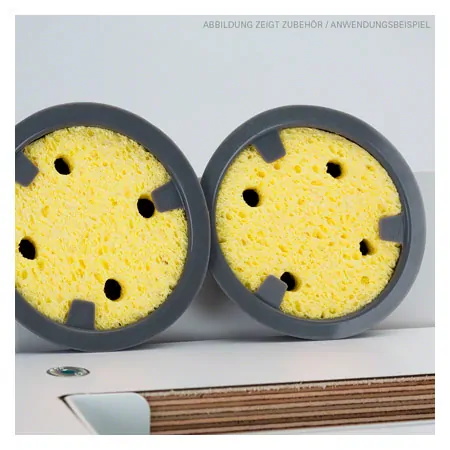 Vacuum round sponge  95 mm, 4 pieces