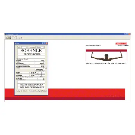 SOEHNLE fitness scales 7850, with body analysis function and integrated printer