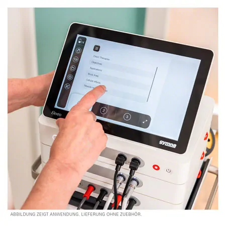 Gymna Elexeo ultrasound therapysupplementary modulel with large ultrasound probe