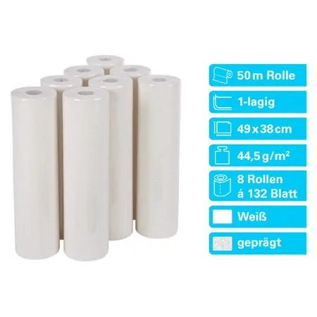 Tork couch roll Mediroll, 8 rolls