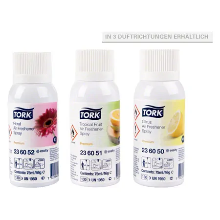 Tork Air Freshener Spray for Dispenser A1, citrus scent, 75 ml