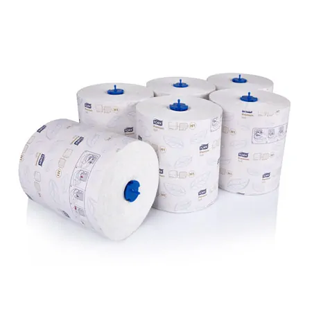 Tork roll paper towel H1, 6 rolls  100 metres, soft, bright white