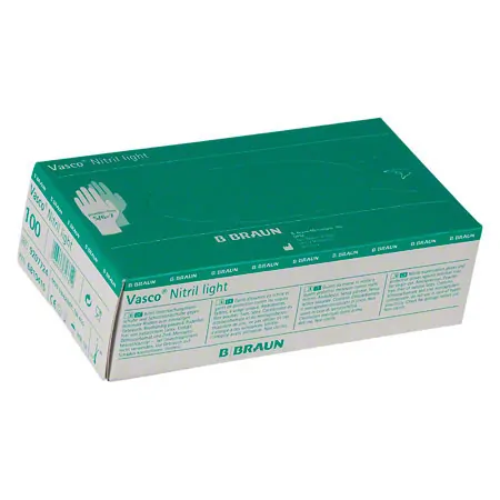 Vasco Nitrile Light examination gloves, size S / 6-7, powder- and latex-free, 100 pieces