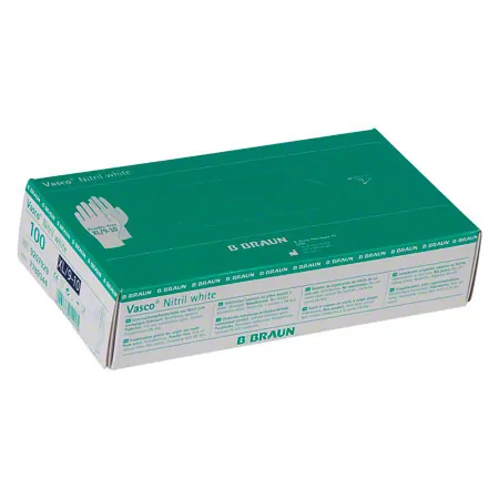 Examination Gloves Vasco Nitrile white, size XL / 9-10, powder and latex free, 90 pieces