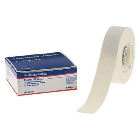 Leukotape classic, 10 x 2 cm, white, 12 pieces