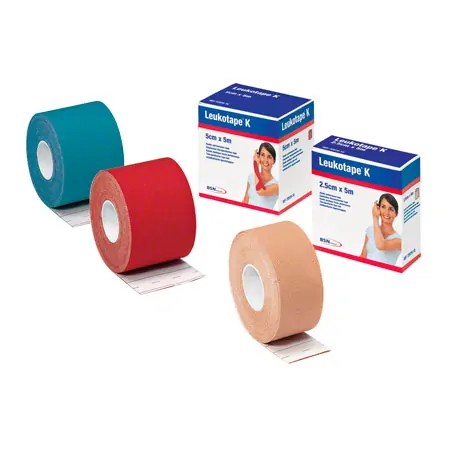 Leukotape K, 5 m x 2.5 cm, red