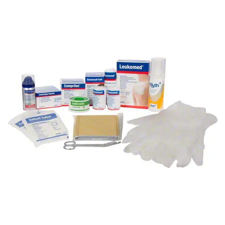 Leukotape sports bag with contents, 24-piece