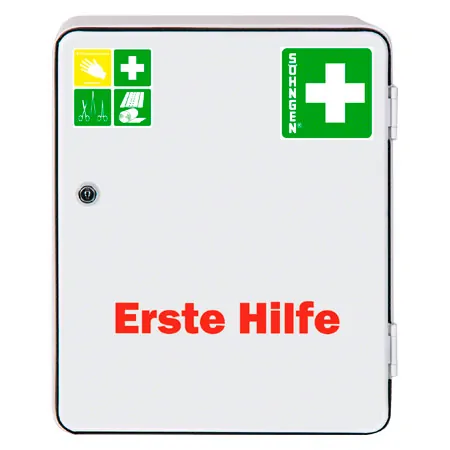 First aid box according to DIN 13157