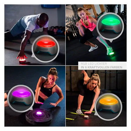 BlazePod Standard Kit Reflex and Reaction Training 4 Pods incl. Case