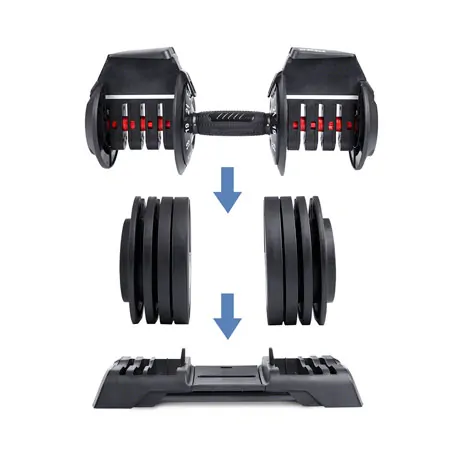 Sport-Tec adjustable dumbbell, 3-24 kg