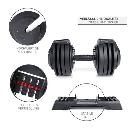 Sport-Tec adjustable dumbbell, 3-24 kg