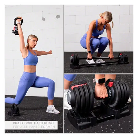 Sport-Tec 3-in-1 Multi Dumbbell Set 1-19 kg