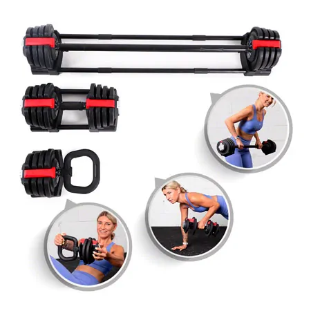 Sport-Tec 3-in-1 Multi Dumbbell Set 1-19 kg