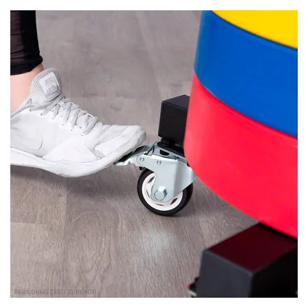 Bumper Plate storage trolley, mobile, LxWxH 60,5x60,5x97 cm
