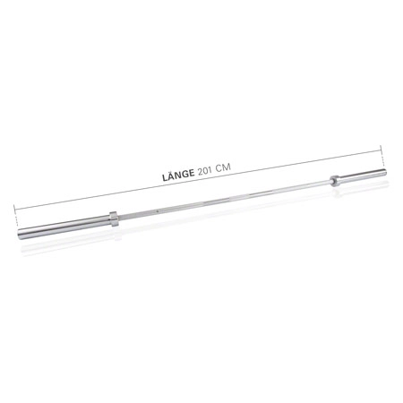 Olympia barbell bar, 15 kg, chrome,  5 cm x 201 cm