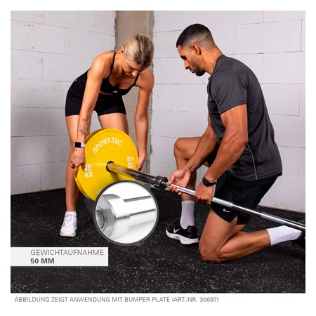 Olympia barbell bar, 20 kg, chrome,  5 cm x 220 cm