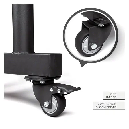 Sport-Tec Bumper Plate Rack for Olympia discs + bars LxWxH 73,5x62,5x118,5 cm
