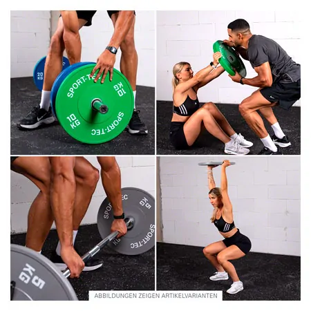 Weight plate Olympia Bumper Plate, 50 mm, 5 kg, gray