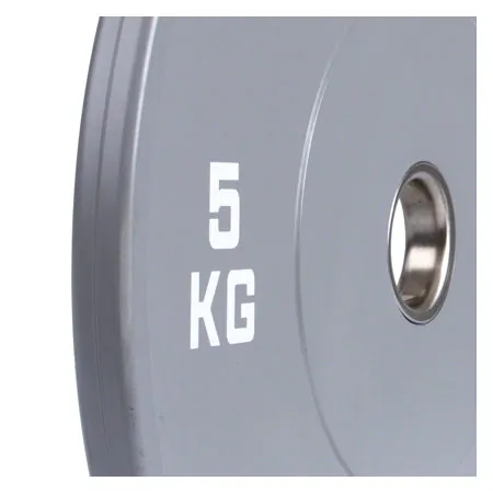 Weight plate Olympia Bumper Plate, 50 mm, 5 kg, gray
