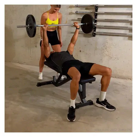 Barbell with star closure,  3 cm x 180 cm