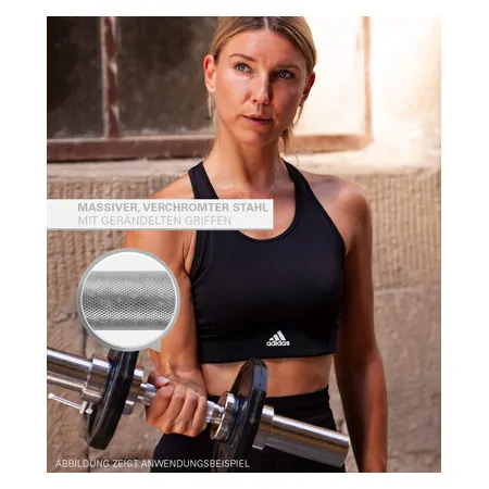 Olympic biceps / triceps bar incl. locking device,  5 cm