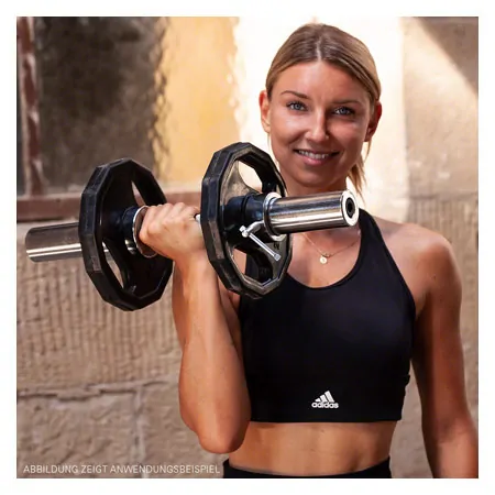 Olympic biceps / triceps bar incl. locking device,  5 cm