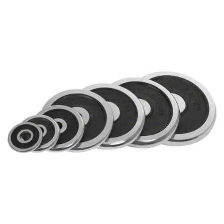 KETTLER dumbbell weight chrome / rubber,  3 cm, 1.25 kg, pair