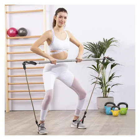 Gymstick replacement tubings, extra thick, silver, one pair/n