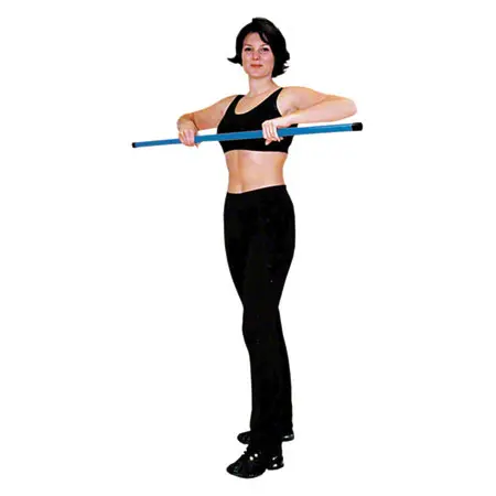 Weight bar fit bar, 2 kg,  2.8 cm x 120 cm, blue