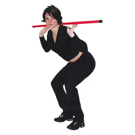 Weight bar fit bar, 3 kg,  2.8 cm x 120 cm, red