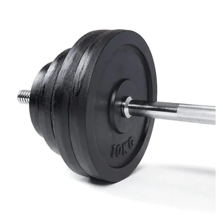 Barbell set, 80 kg, 4 x 10 kg 4x 5 kg, 4x 2.5 kg, 13-pcs.