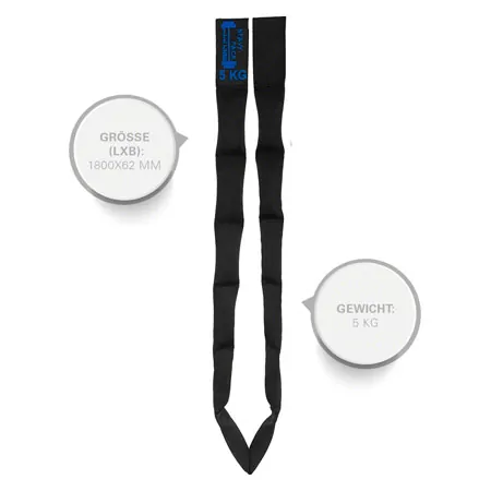 HeavyPack weight belt 5 kg, 1800 x 62 mm