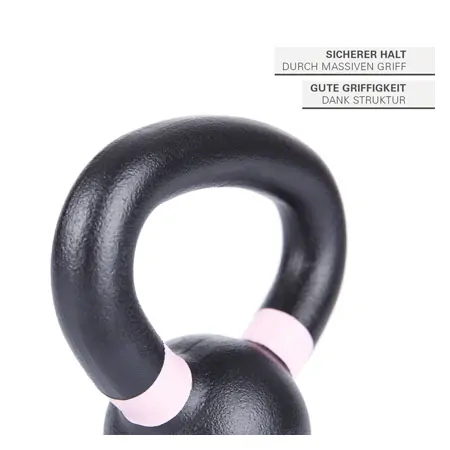 Sport-Tec Kettlebell Powdercoated, 2 kg, black/rose
