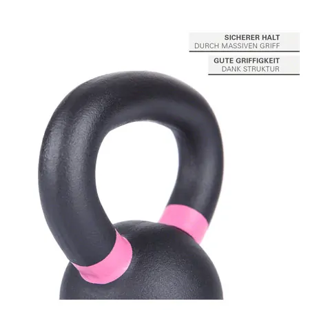 Sport-Tec Kettlebell, 4 kg, black/pink