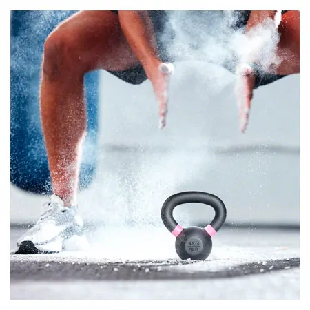 Sport-Tec Kettlebell, 4 kg, black/pink