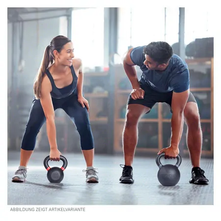 Sport-Tec Kettlebell Powdercoated, 12 kg, black/ red