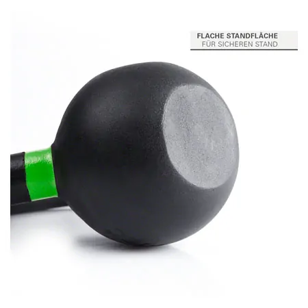 Sport-Tec Kettlebell Powdercoated, 14 kg, black/light green