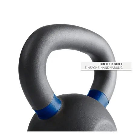 Sport-Tec Kettlebell Powdercoated, 24 kg, black/blue