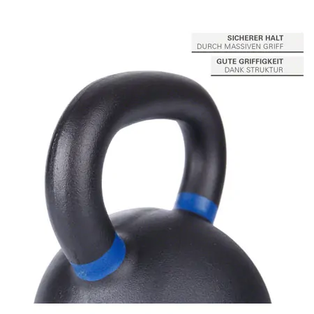 Sport-Tec Kettlebell Powdercoated, 24 kg, black/blue