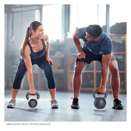 Sport-Tec Kettlebell Powdercoated, 24 kg, black/blue