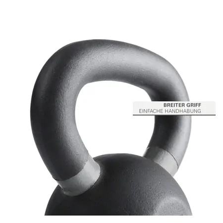 Sport-Tec Kettlebell Powdercoated, 28 kg, black/grey