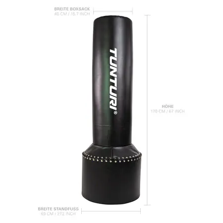 TUNTURI standing punchbag with foam stuffing, 173 cm