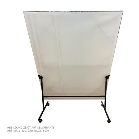Light mirror, WxH 100x200 cm, mobile and swivelling