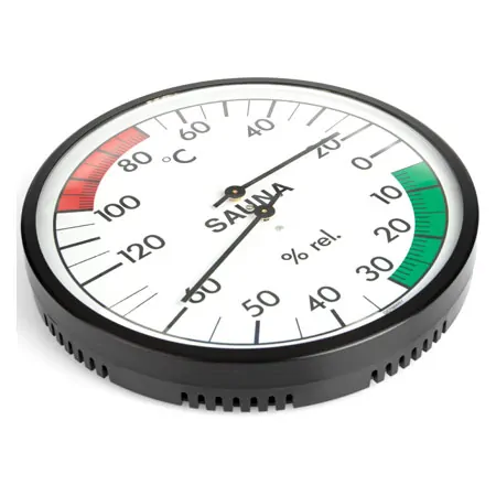 Sauna climate station incl. thermometer and hygrometer,  13,5 cm