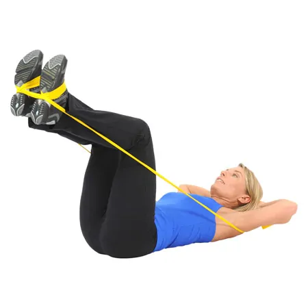 ARTZT vitality latex-free exercise band, 2.5 x 8 cm, lightweight, yellow