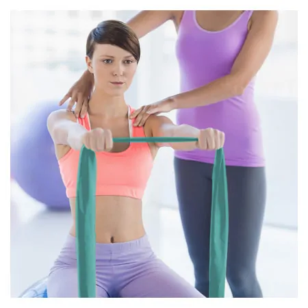 ARTZT vitality latex-free exercise band, 2.5 x 11.5 cm, thick, green