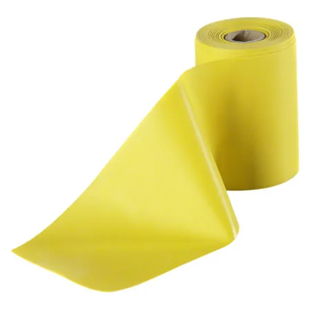 ARTZT vitality latex-free exercise band, 6 m x 8 cm, lightweight, yellow